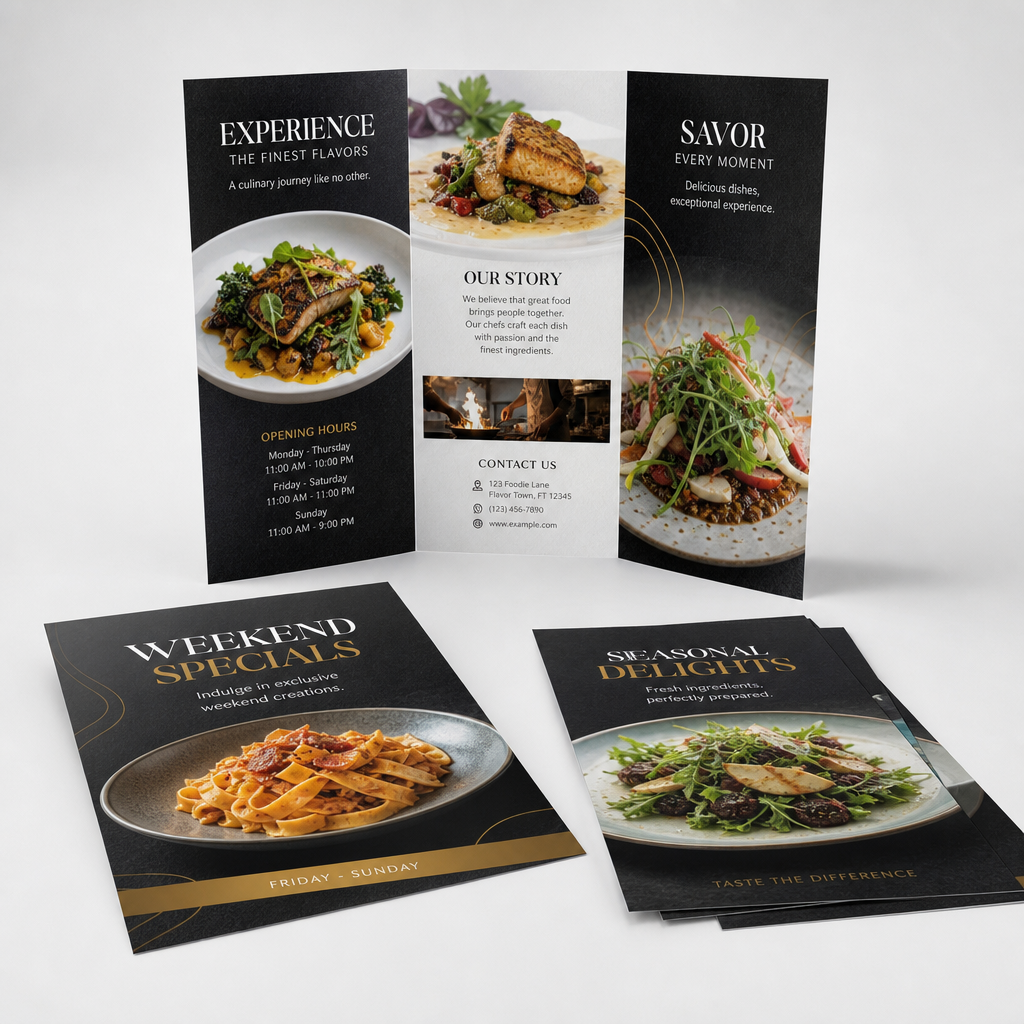 Flyers y Folletos Plegados Personalizados