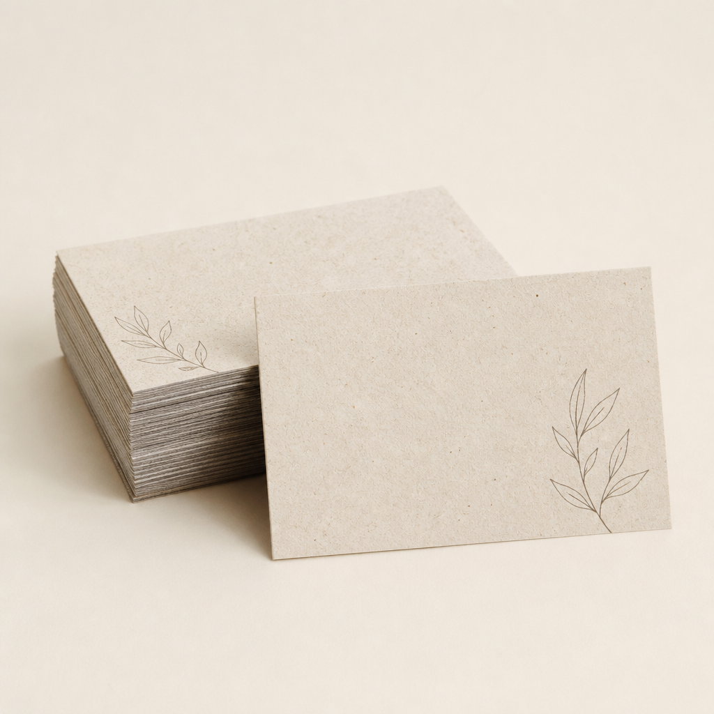 Tarjetas Naturales sin Recubrimiento