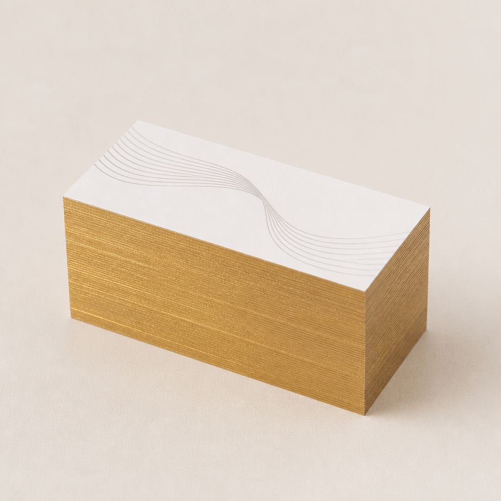 Tarjetas de Negocio con Bordes Pintados