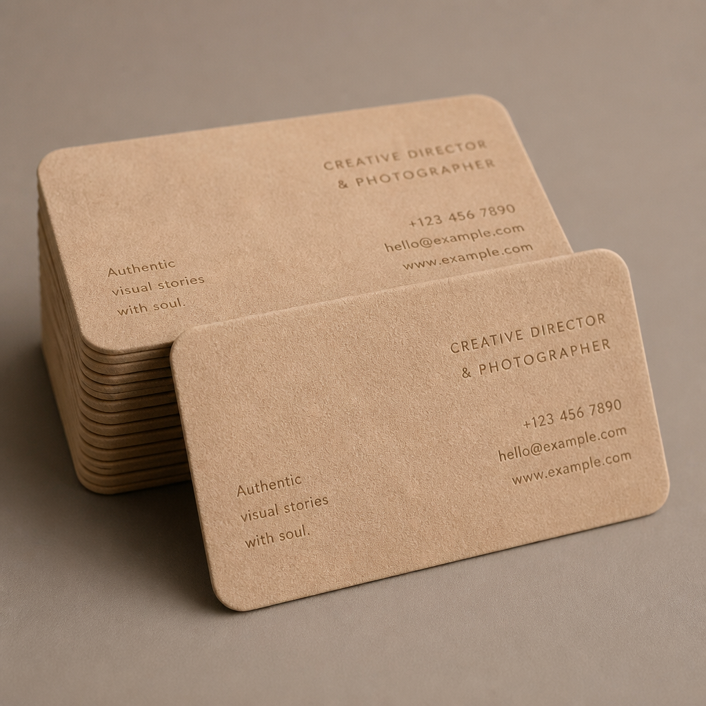 Tarjetas de Negocio Suede de Tacto Suave